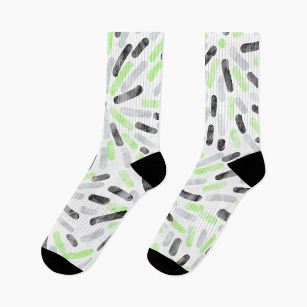 Item preview, Fireworks Abstract Agender Pride Flag Green Grey Black White designed and sold by JoyfulJen.