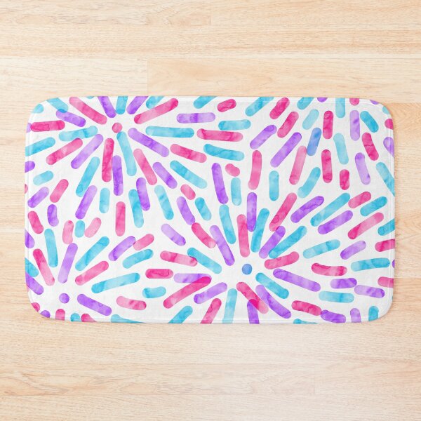 Item preview, Fireworks Abstract Androgyne Pride Flag Pink Blue Purple designed and sold by JoyfulJen.