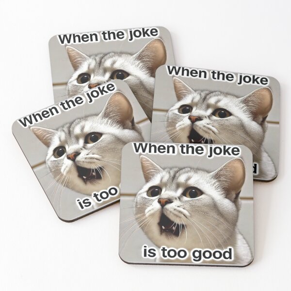 Item preview, Fun Coughing Cat Meme - When the Joke is Too Good designed and sold by CatmemesArt.