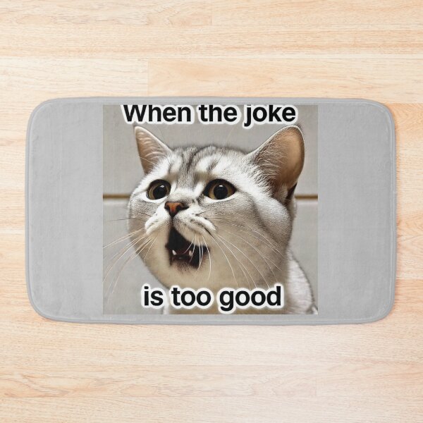 Item preview, Fun Coughing Cat Meme - When the Joke is Too Good designed and sold by CatmemesArt.