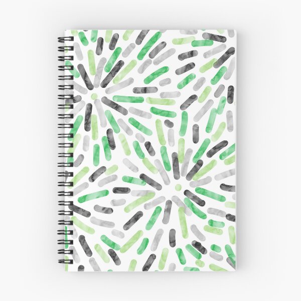 Item preview, Fireworks Abstract Aromantic Aro Pride Flag Green Grey Black White designed and sold by JoyfulJen.