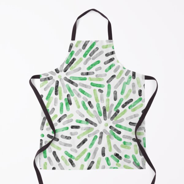 Item preview, Fireworks Abstract Aromantic Aro Pride Flag Green Grey Black White designed and sold by JoyfulJen.