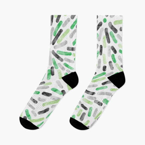 Item preview, Fireworks Abstract Aromantic Aro Pride Flag Green Grey Black White designed and sold by JoyfulJen.