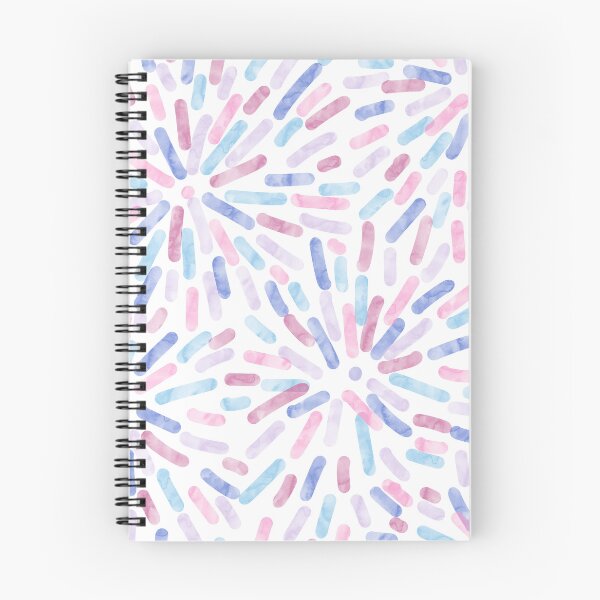 Item preview, Fireworks Abstract Bigender Pride Flag Pink Purple Blue Pastel designed and sold by JoyfulJen.