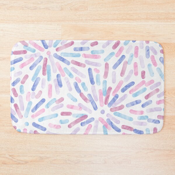 Item preview, Fireworks Abstract Bigender Pride Flag Pink Purple Blue Pastel designed and sold by JoyfulJen.