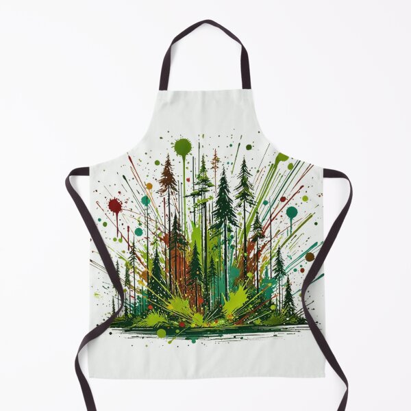 Item preview, Forest splatter art designed and sold by PetPaletteCards.