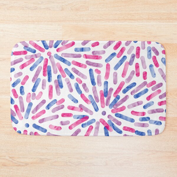 Item preview, Fireworks Abstract Bi (Bisexual) Pride Flag Pink Purple Blue designed and sold by JoyfulJen.