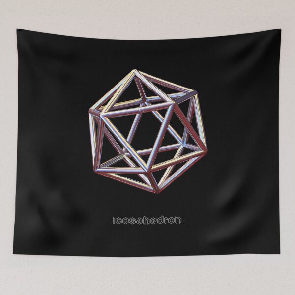 Item preview, Sacred geometry, icosahedron,  3d Geometric Shape designed and sold by Numbers-Art.
