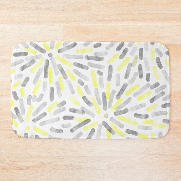 Item preview, Fireworks Abstract Demigender Pride Flag Yellow Grey White designed and sold by JoyfulJen.