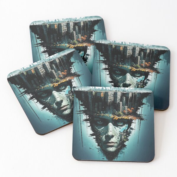 Item preview, Surreal Cityscape Portrait	 designed and sold by kytiekline.