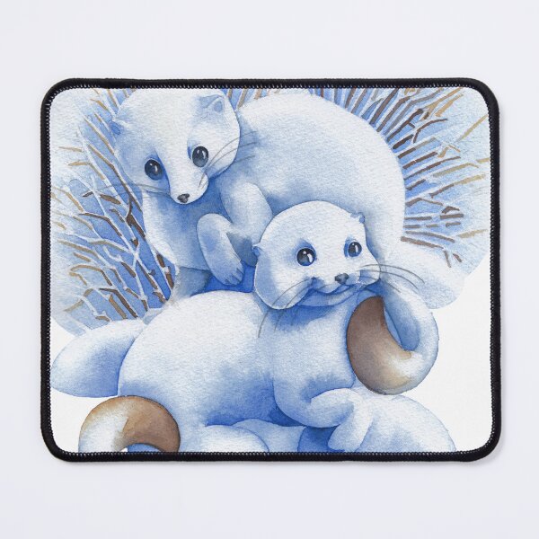 Item preview, Watercolor stoats designed and sold by Ekaterina Glazkova.