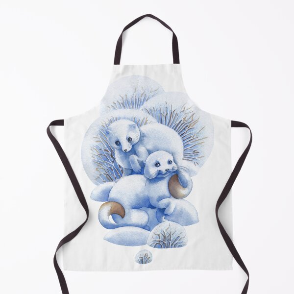 Item preview, Watercolor stoats designed and sold by Ekaterina Glazkova.
