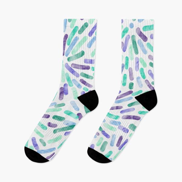 Item preview, Fireworks Abstract Gay Men's Pride Flag Green Blue Purple Ocean designed and sold by JoyfulJen.