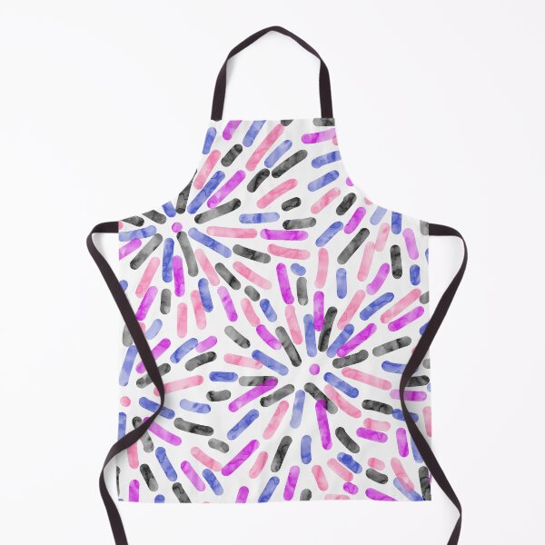 Item preview, Fireworks Abstract Genderfluid Pride Flag Purple Pink Blue Black White designed and sold by JoyfulJen.