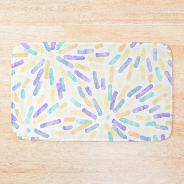 Item preview, Fireworks Abstract Genderfaun Pride Flag Pastel Yellow Green Blue Purple designed and sold by JoyfulJen.