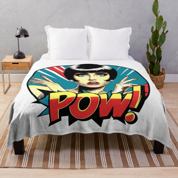 Item preview, POW! Retro Comic Book Surprise in Red, Black, White, and Blue designed and sold by SplashTastic.