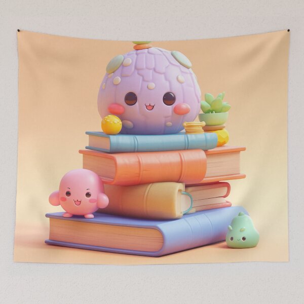 Item preview, illustration books in the style of kawaii art designed and sold by Nanthikan.