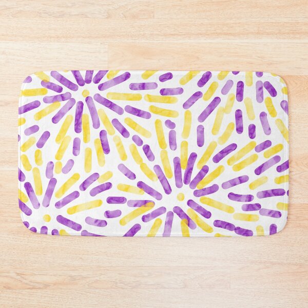 Item preview, Fireworks Abstract Intersex Pride Flag Purple Yellow designed and sold by JoyfulJen.