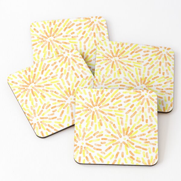 Item preview, Fireworks Abstract Maverique Pride Flag Orange Yellow White designed and sold by JoyfulJen.