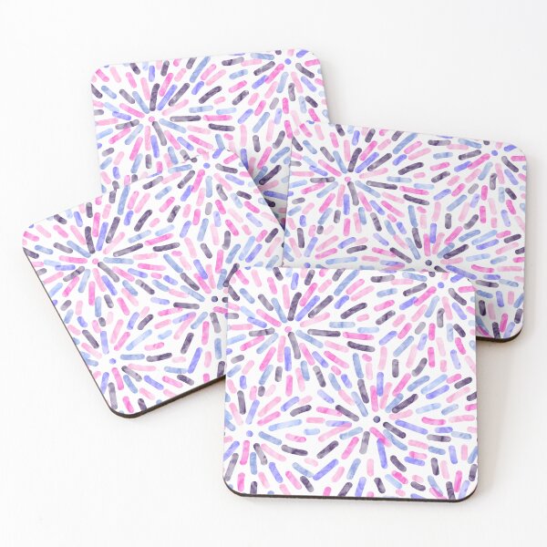 Item preview, Fireworks Abstract Omnisexual Pride Flag Pink Purple Blue designed and sold by JoyfulJen.