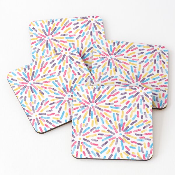 Item preview, Fireworks Abstract Polyamory Pride Flag designed and sold by JoyfulJen.