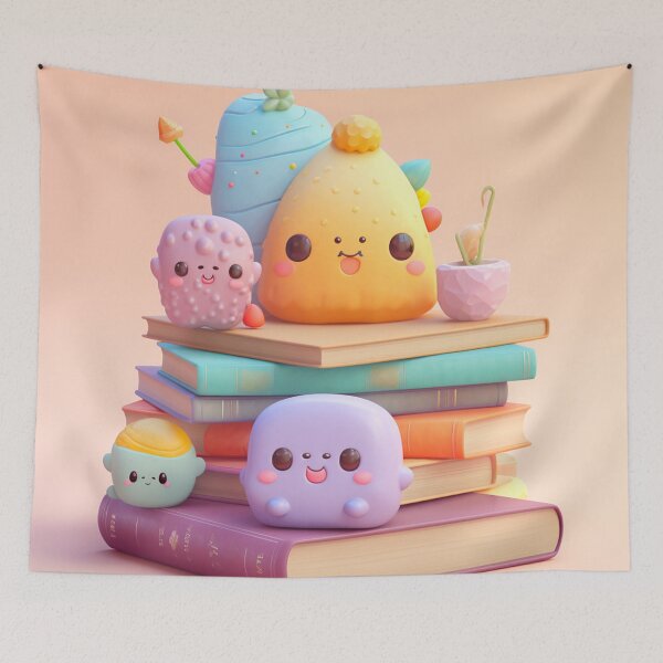 Item preview, illustration books in the style of kawaii art designed and sold by Nanthikan.