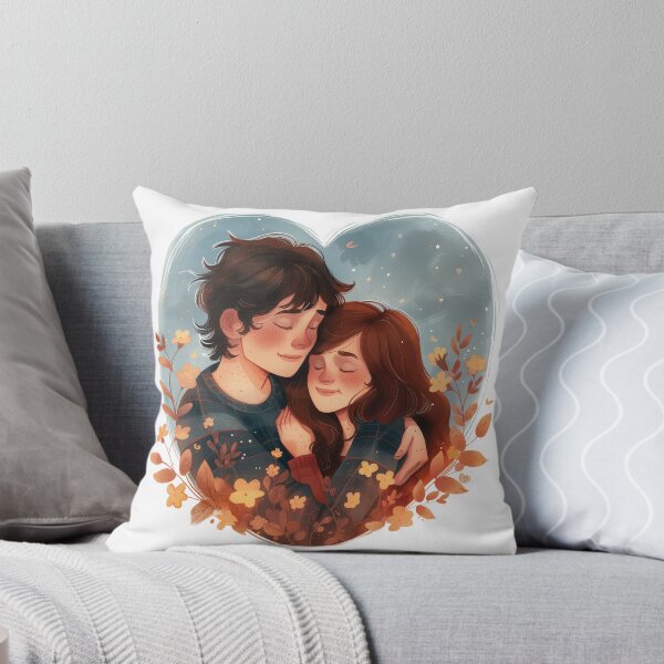 Item preview, Loving Couple in Floral Heart Frame designed and sold by New-School-Wave.
