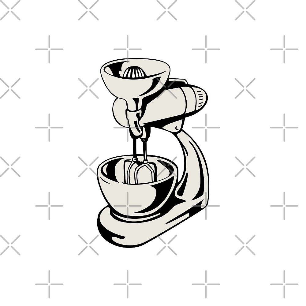 "Vintage Kitchen Stand Mixer Retro" by retrovectors Redbubble