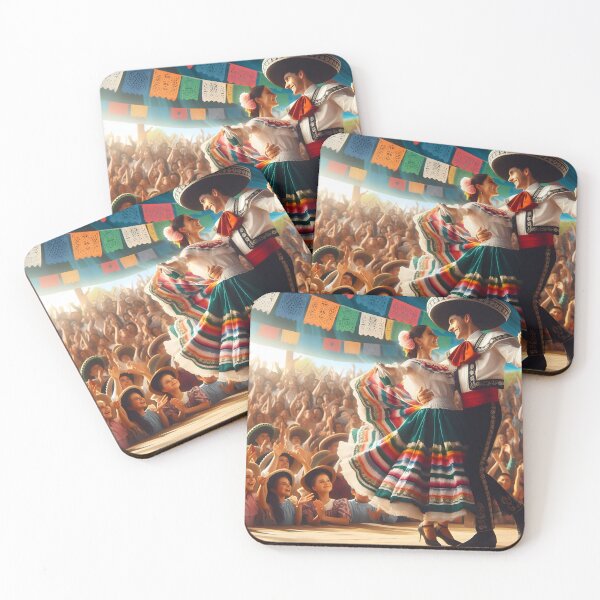 Item preview, Vibrant Mexican Folklore Dance Celebratio designed and sold by CielitoLindoArt.