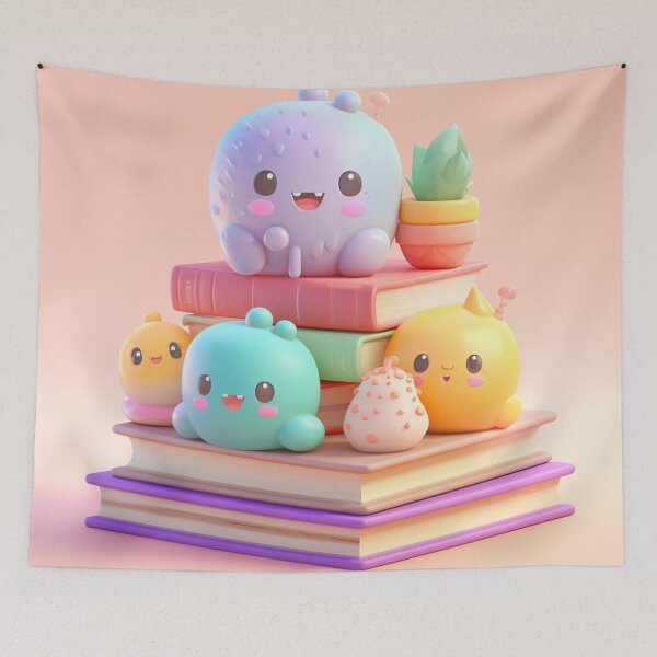 Item preview, illustration books in the style of kawaii art designed and sold by Nanthikan.
