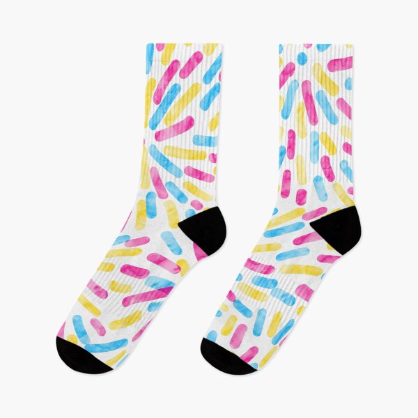 Item preview, Fireworks Abstract Pansexual Pride Flag Pink Yellow Blue designed and sold by JoyfulJen.