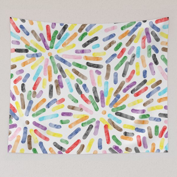Item preview, Fireworks Abstract LGBTQ+ Rainbow Progress Pride Flag designed and sold by JoyfulJen.