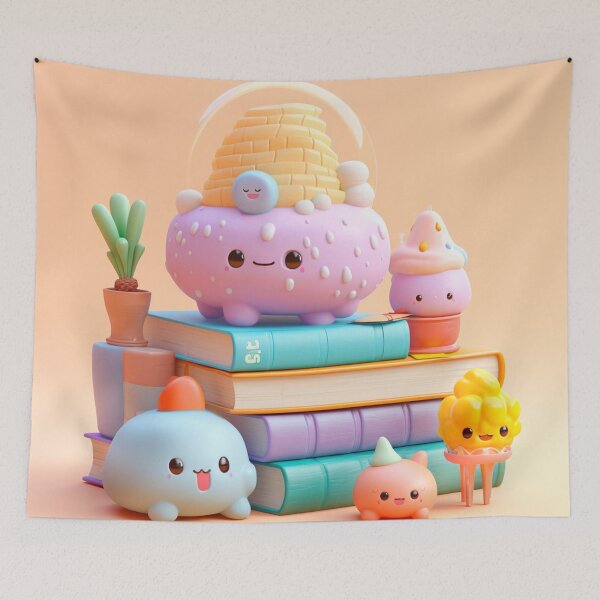 Item preview, illustration books in the style of kawaii art designed and sold by Nanthikan.
