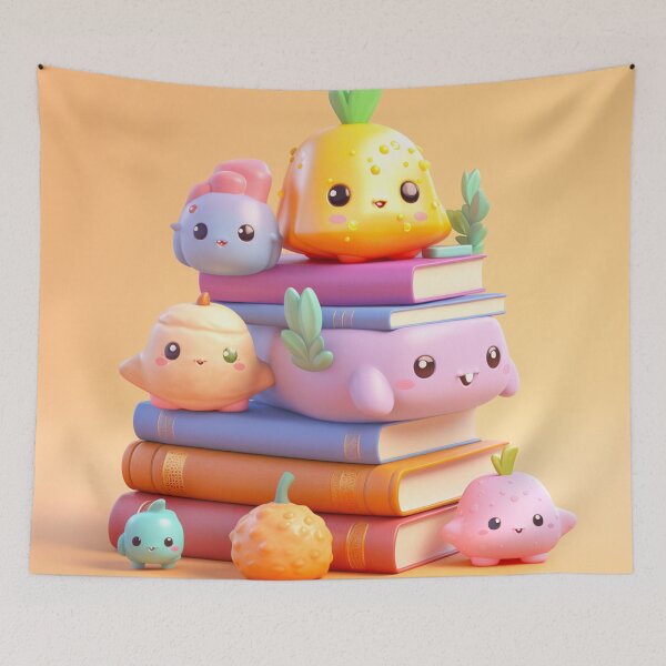 Item preview, illustration books in the style of kawaii art designed and sold by Nanthikan.