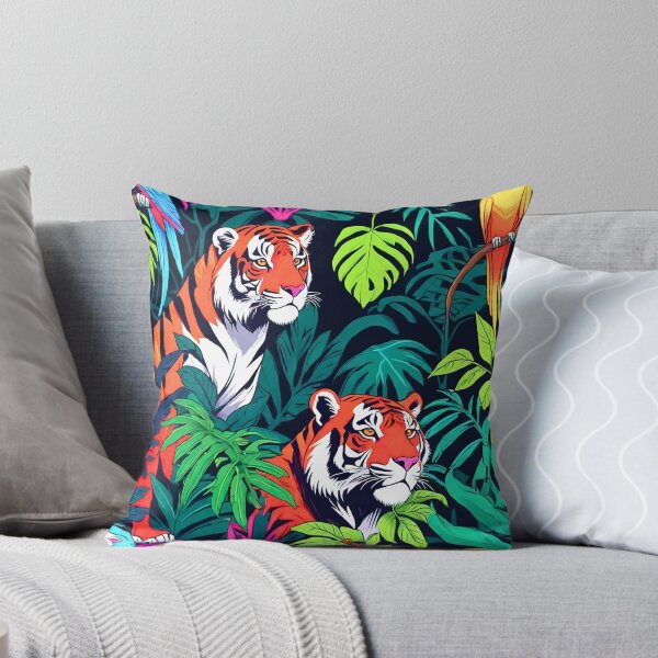 Item preview,  Neon jungle with hidden animals designed and sold by TrendyGalaxy.