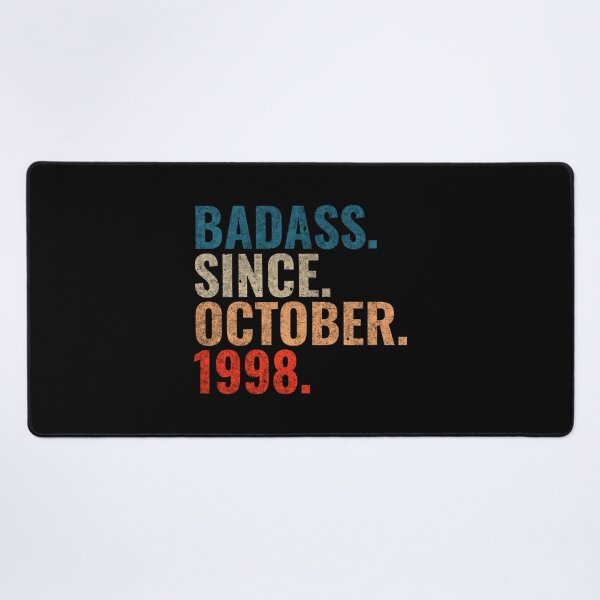 Item preview, Badass since October 1998 Vintage 1998 October birthday gift designed and sold by Teelogic.