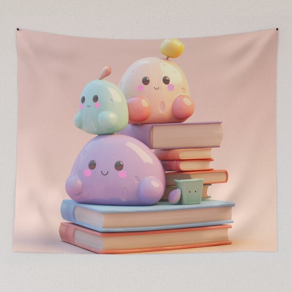 Item preview,  illustration books in the style of kawaii art designed and sold by Nanthikan.