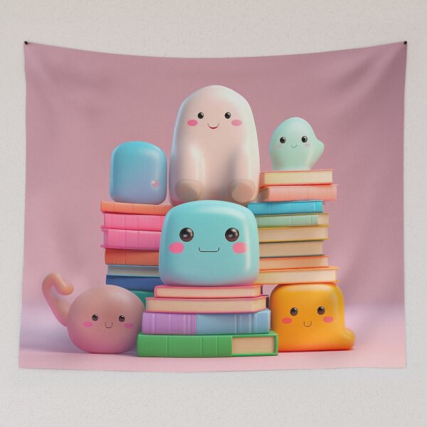 Item preview, illustration books in the style of kawaii art designed and sold by Nanthikan.