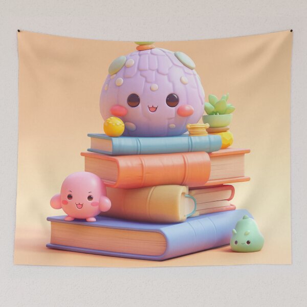 Item preview,  illustration books in the style of kawaii art designed and sold by Nanthikan.