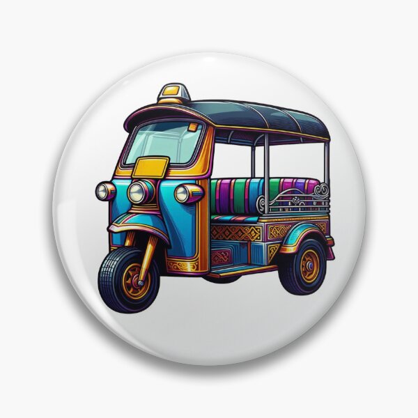 Item preview, Thai Tuk-Tuk: Minimal Vector Art designed and sold by Andy-Many-Ideas.