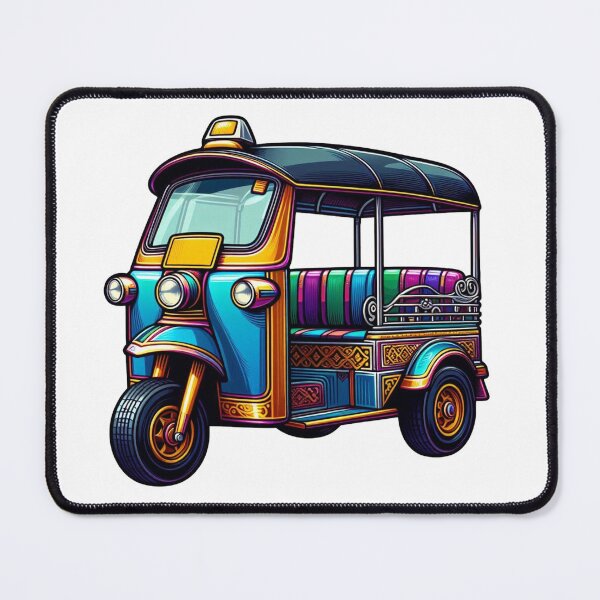 Item preview, Thai Tuk-Tuk: Minimal Vector Art designed and sold by Andy-Many-Ideas.