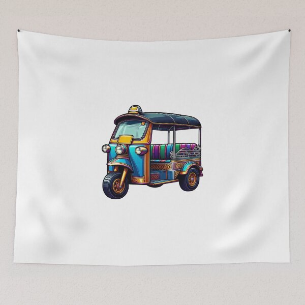 Item preview, Thai Tuk-Tuk: Minimal Vector Art designed and sold by Andy-Many-Ideas.