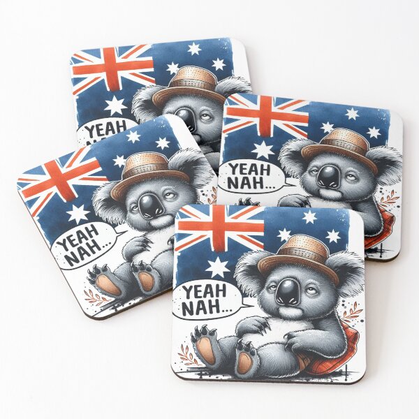 Item preview, Funny Koala yeah nah Australia Aussie designed and sold by ryanapples2.