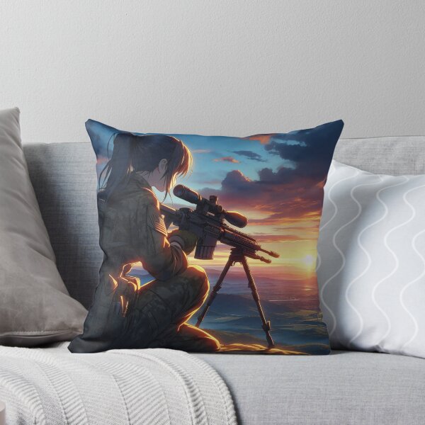 Item preview, Anime Art: Sniper monitors the valley, shoulder glance designed and sold by Salimgor Hangaround Music.