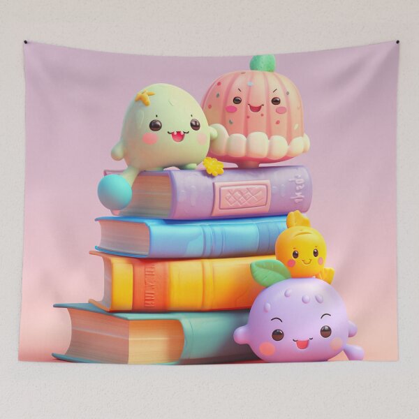 Item preview, illustration books in the style of kawaii art designed and sold by Nanthikan.
