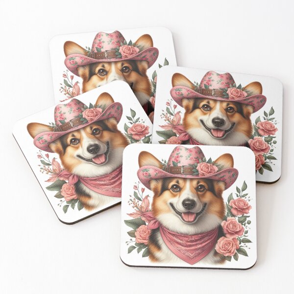 Item preview, Pink Girly Cowgirl Corgi designed and sold by ryanapples2.