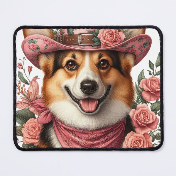 Item preview, Pink Girly Cowgirl Corgi designed and sold by ryanapples2.