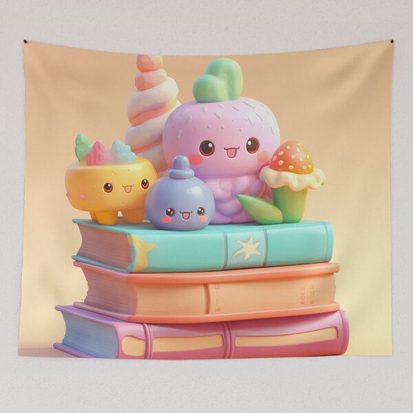 Item preview, illustration books in the style of kawaii art designed and sold by Nanthikan.