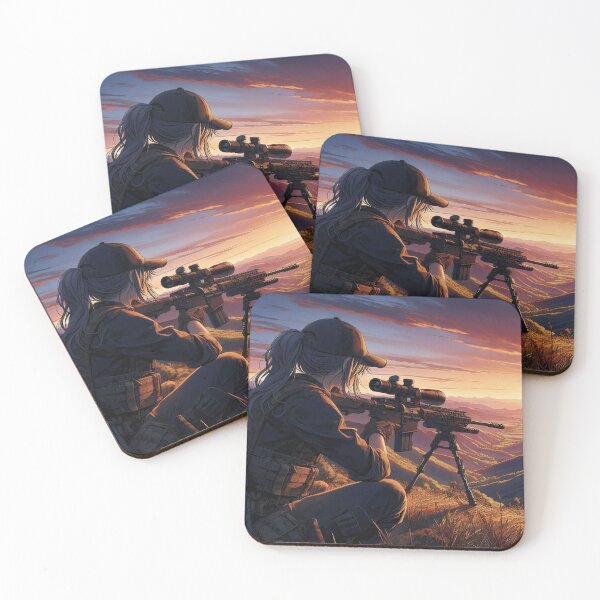 Item preview, Anime Art: Sniper Monitoring the Valley, Shoulder Glance V2 designed and sold by Salimgor Hangaround Music.