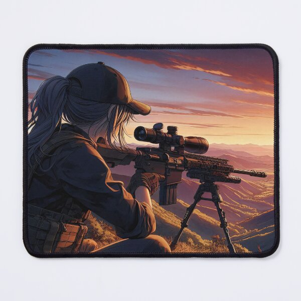 Item preview, Anime Art: Sniper Monitoring the Valley, Shoulder Glance V2 designed and sold by Salimgor Hangaround Music.